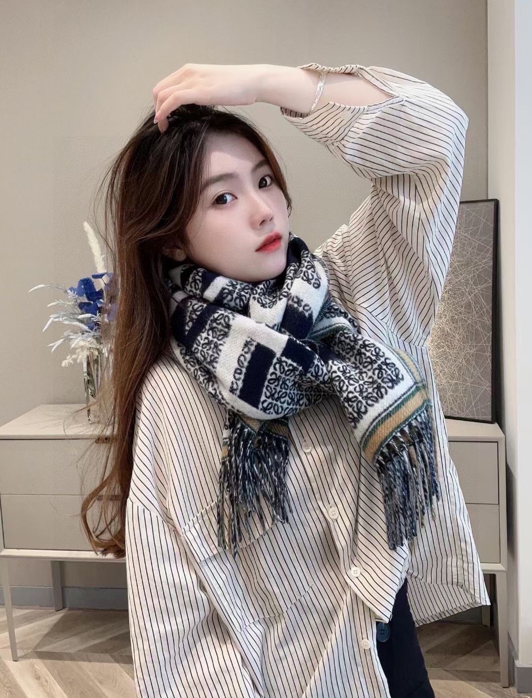 【LOEWE ロエベ】スカーフ 30*180CM   241207