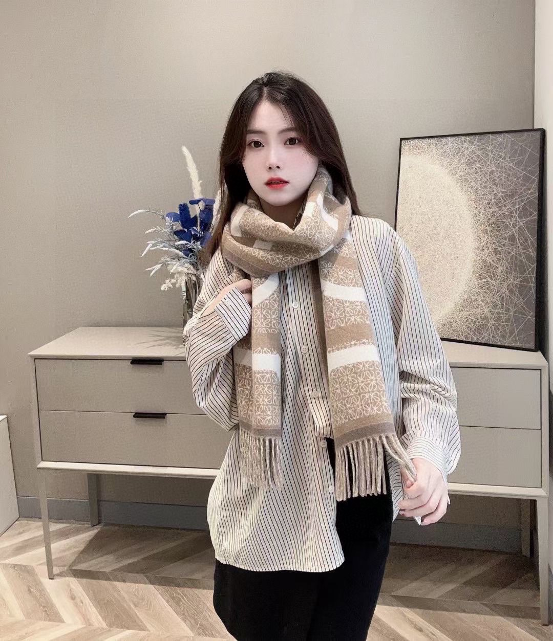 【LOEWE ロエベ】スカーフ 30*180CM   241207