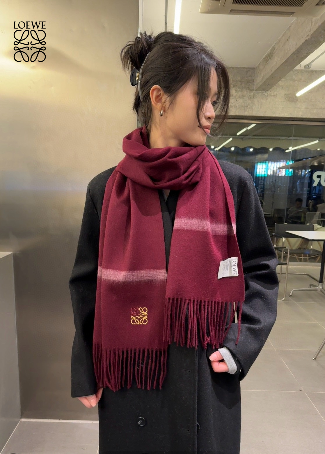 【LOEWE ロエベ】スカーフ 35*180CM   241207