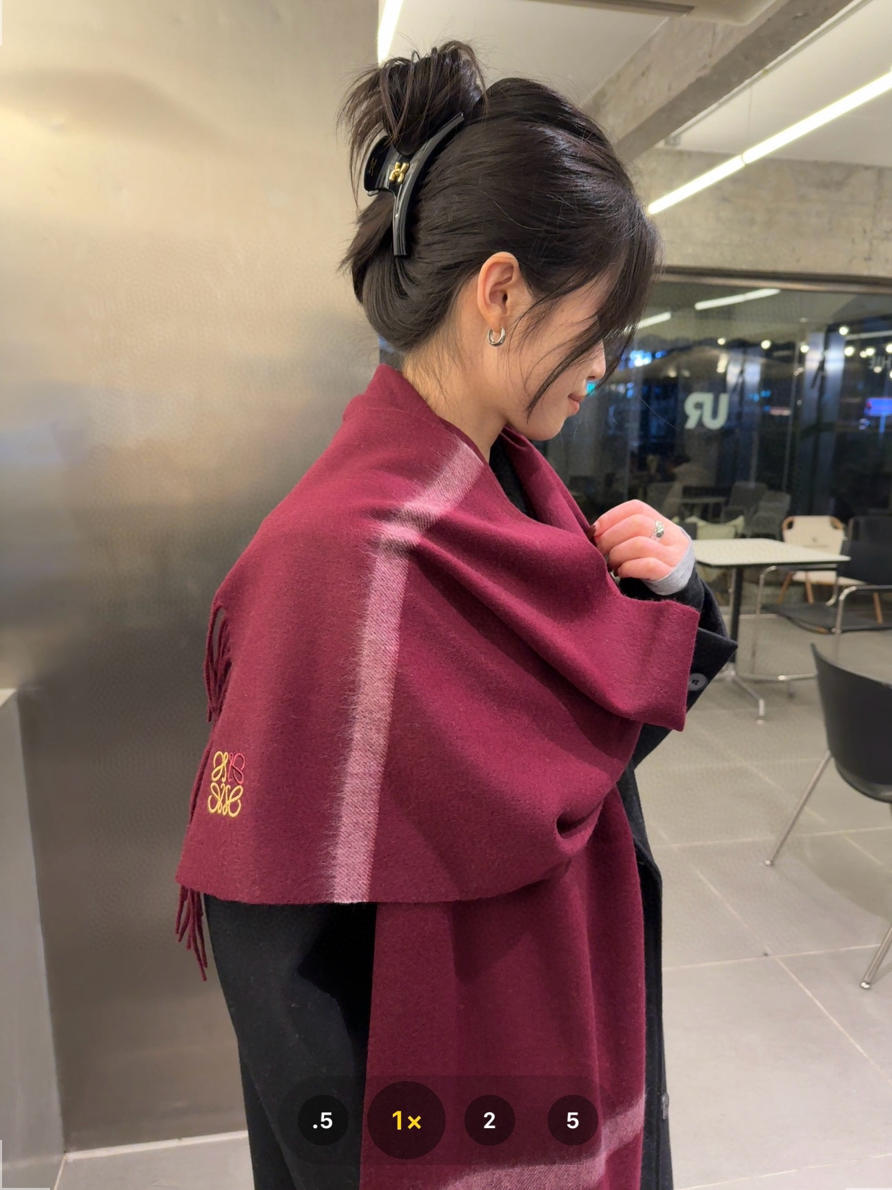 【LOEWE ロエベ】スカーフ 35*180CM   241207