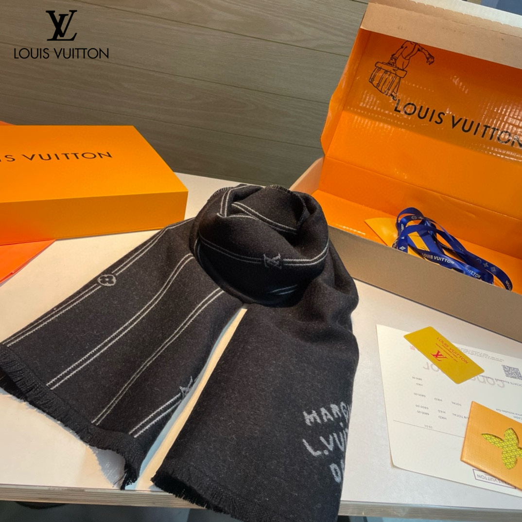 【LOUIS VUITTON   ルイヴィトン】スカーフ 35*172CM   241207