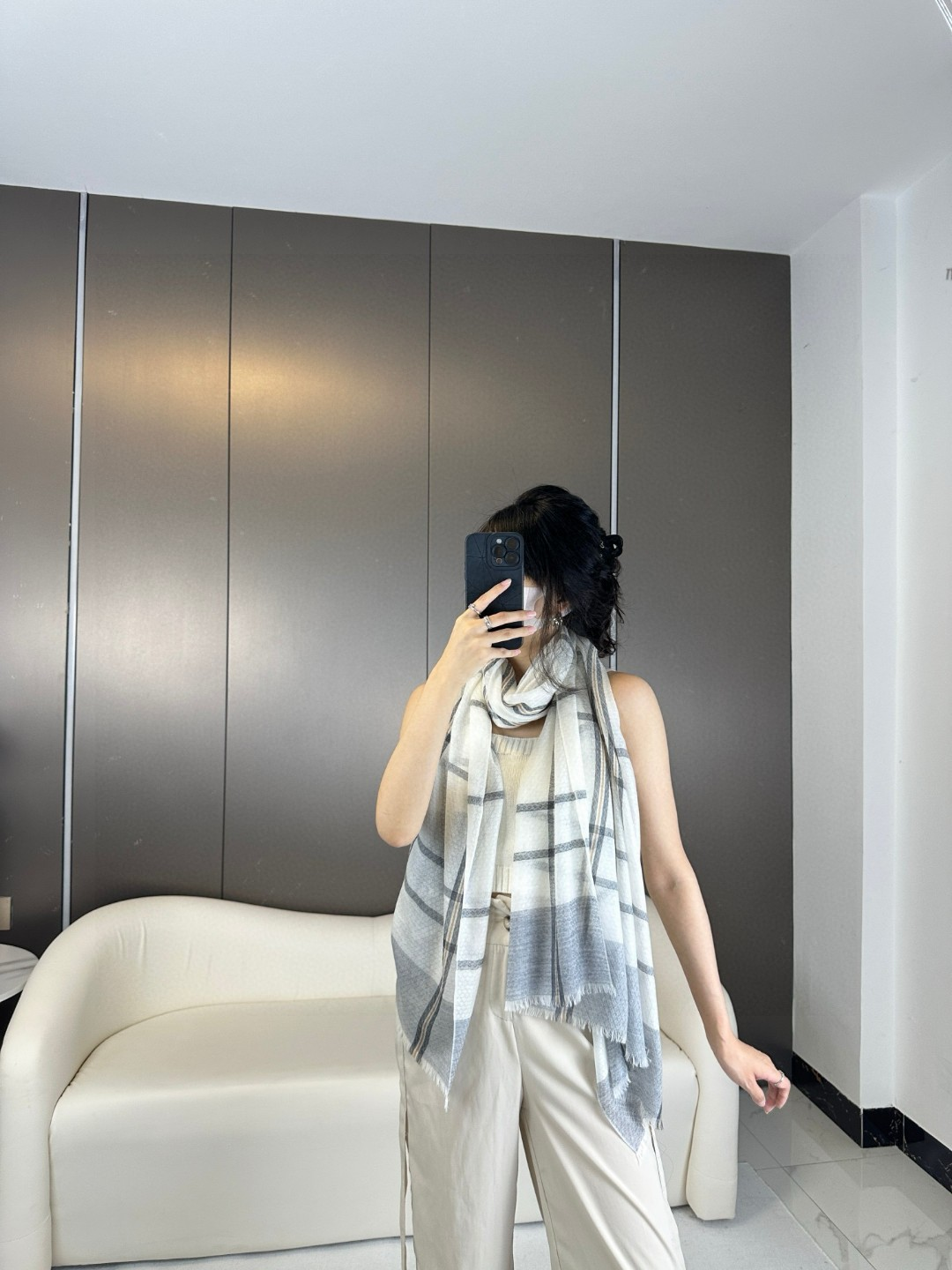 【CHANEL  シャネル 】スカーフ80*200CM  241209