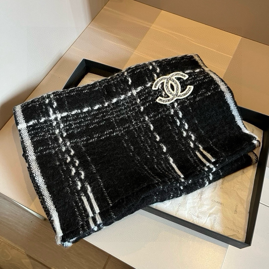 【CHANEL  シャネル 】スカーフ32*186CM  241209