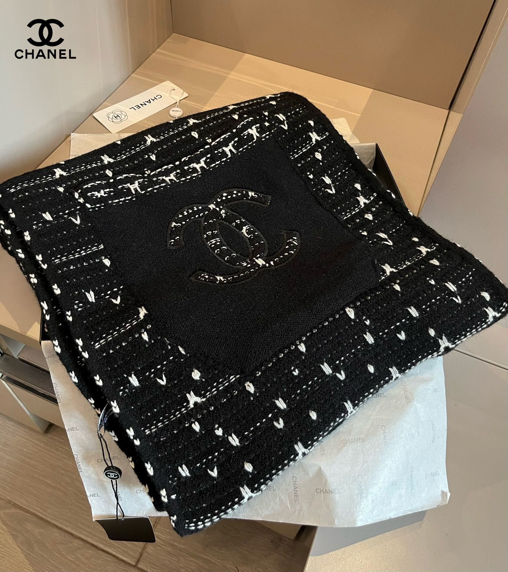 【CHANEL  シャネル 】スカーフ30*180CM  241209