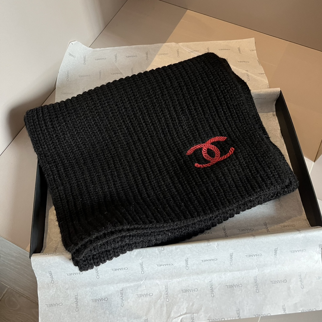 【CHANEL  シャネル 】スカーフ30*180CM  241209