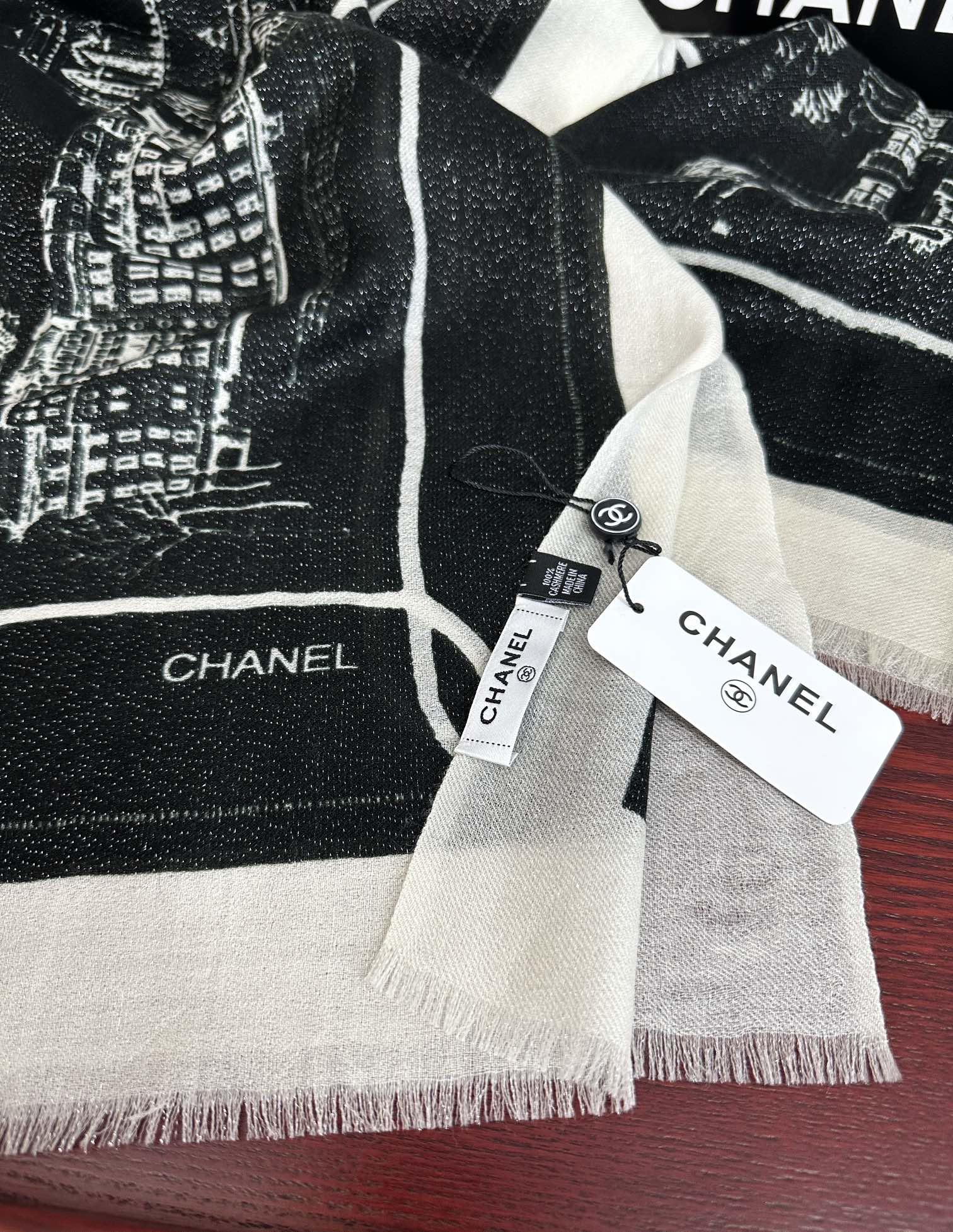【CHANEL  シャネル 】スカーフ100*200CM  241209
