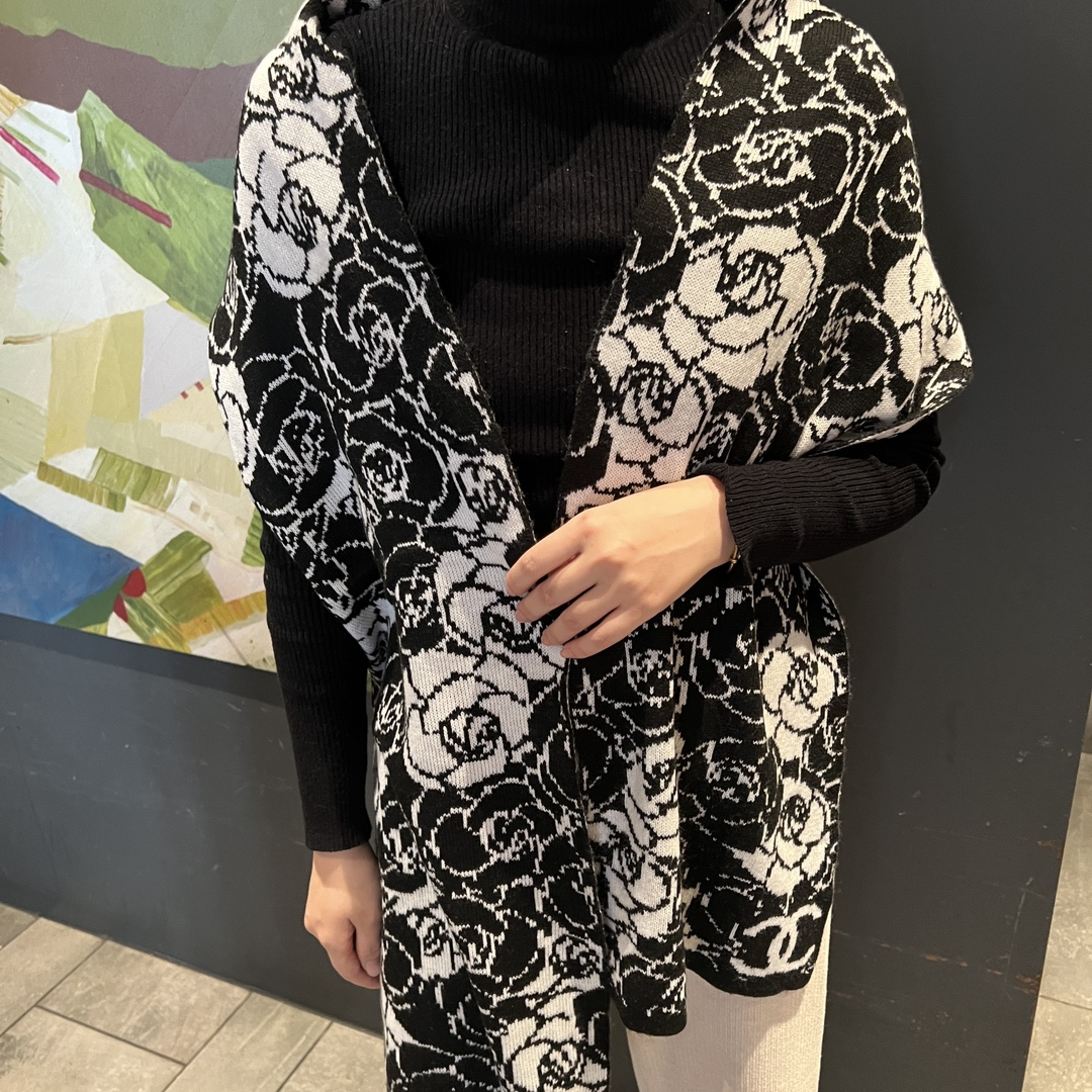 【CHANEL  シャネル 】スカーフ80*200CM  241209