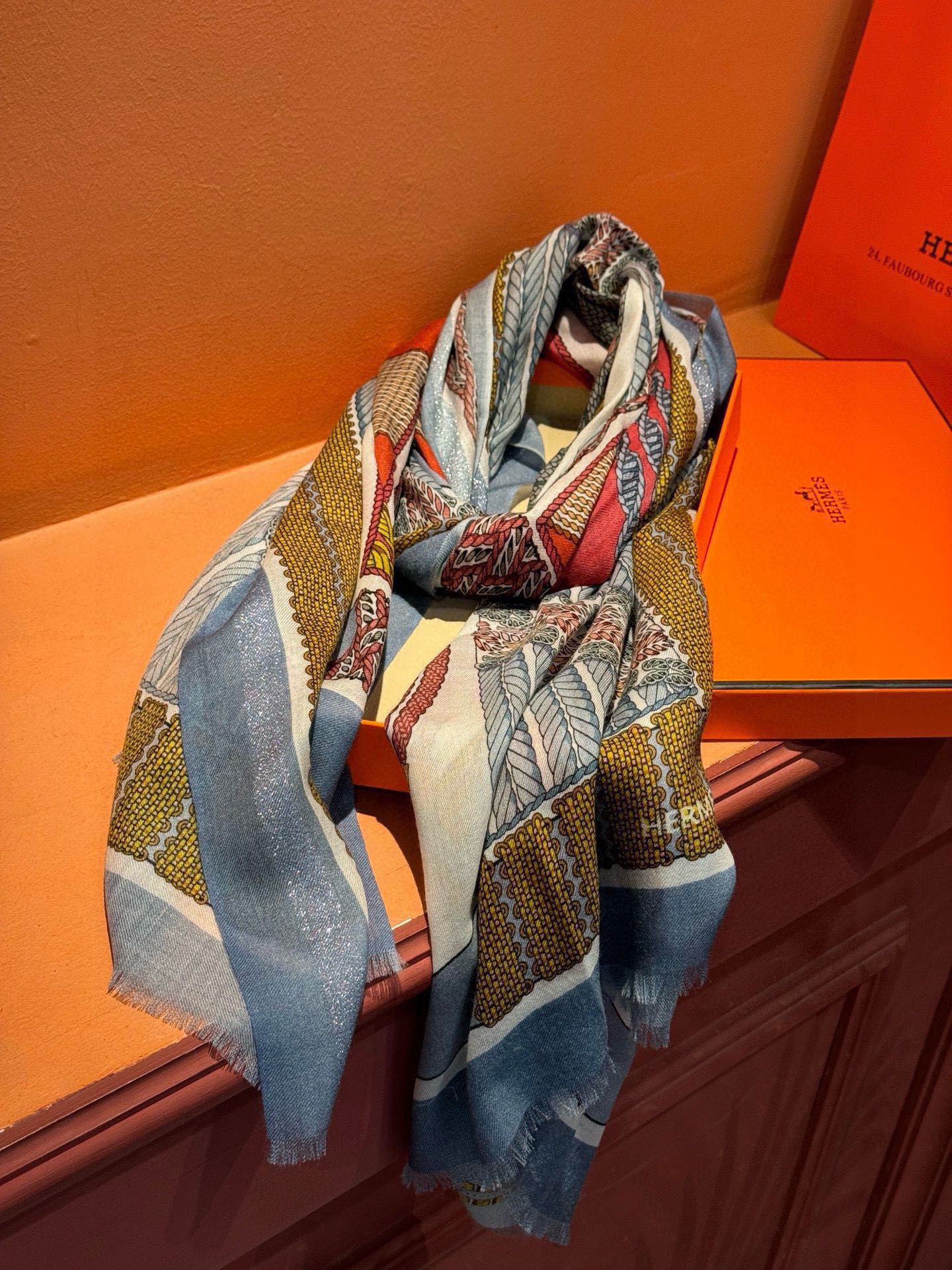 【HERMES エルメス 】スカーフ100*200CM