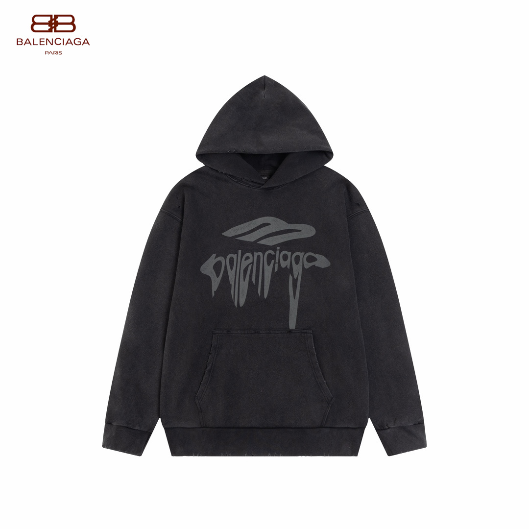 【BALENCIAGA 公式旗艦店】バレンシアガ 丸首の衛衣 スウェット ご好評に付き再入荷！241211