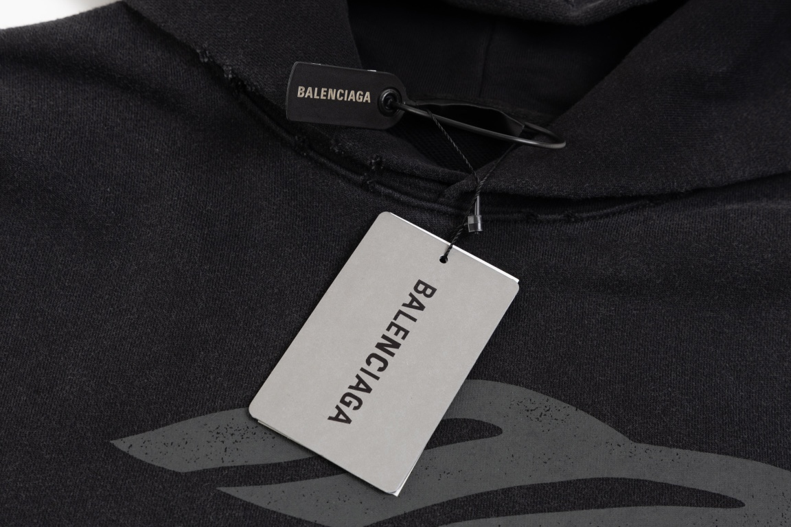 【BALENCIAGA 公式旗艦店】バレンシアガ 丸首の衛衣 スウェット ご好評に付き再入荷！241211