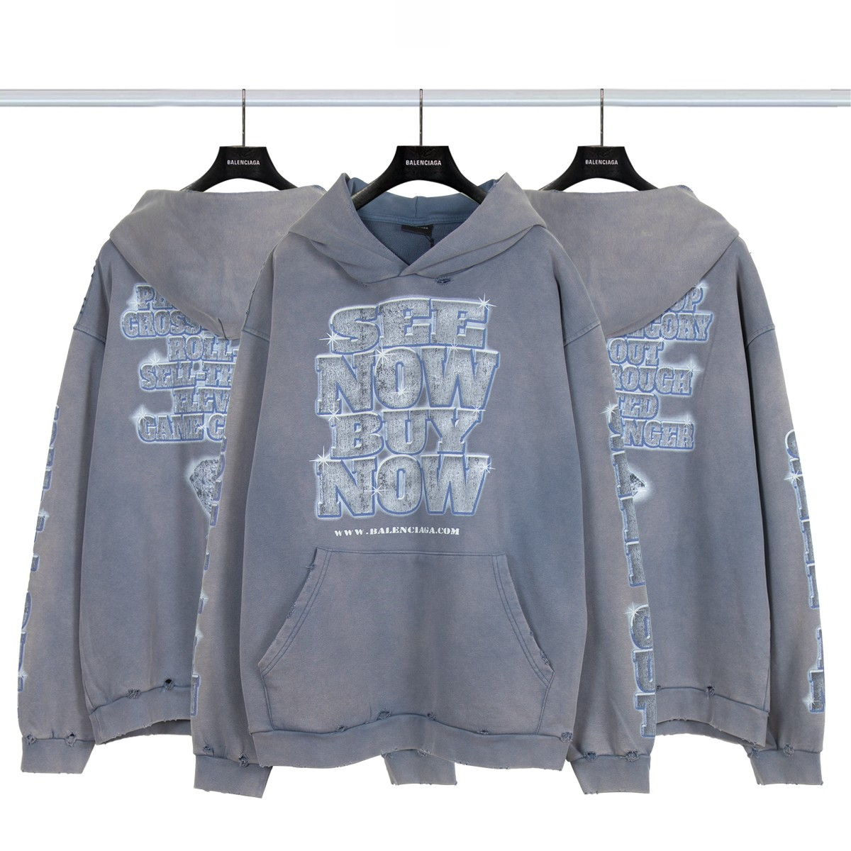 【BALENCIAGA 公式旗艦店】バレンシアガ パーカー スウェット ご好評に付き再入荷！241211