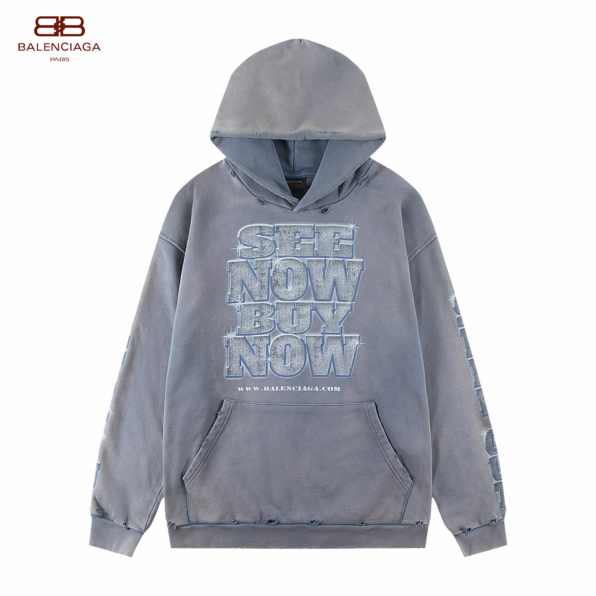 【BALENCIAGA 公式旗艦店】バレンシアガ パーカー スウェット ご好評に付き再入荷！241211