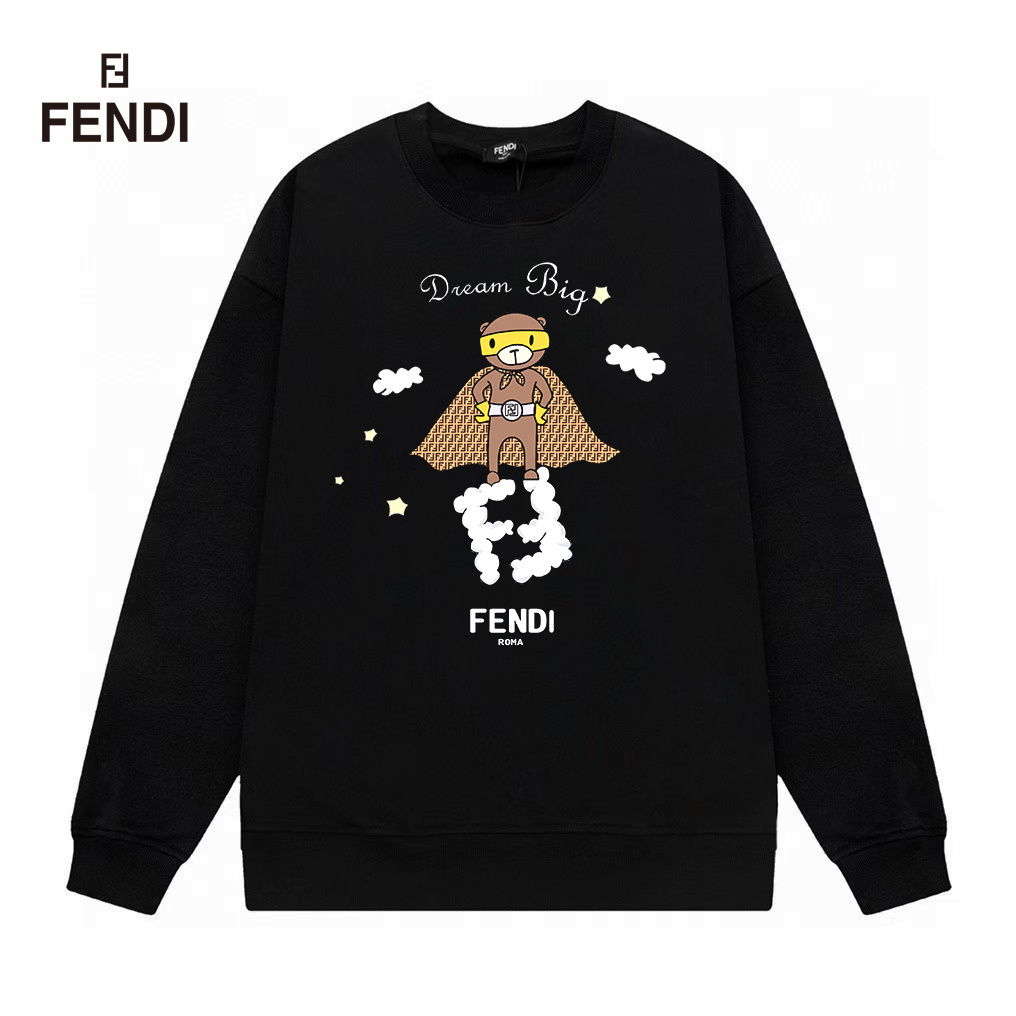【FENDI  公式旗艦店】フェンディ丸首の衛衣 スウェット ご好評に付き再入荷！241211