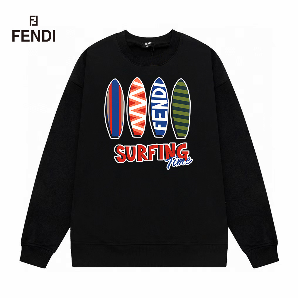 【FENDI  公式旗艦店】フェンディ丸首の衛衣 スウェット ご好評に付き再入荷！241211