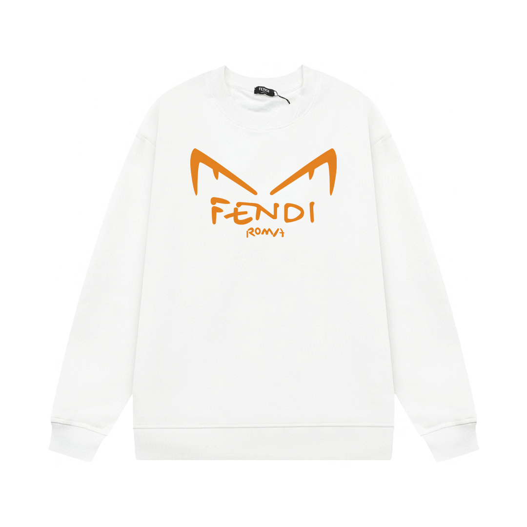 【FENDI  公式旗艦店】フェンディ丸首の衛衣 スウェット ご好評に付き再入荷！241211