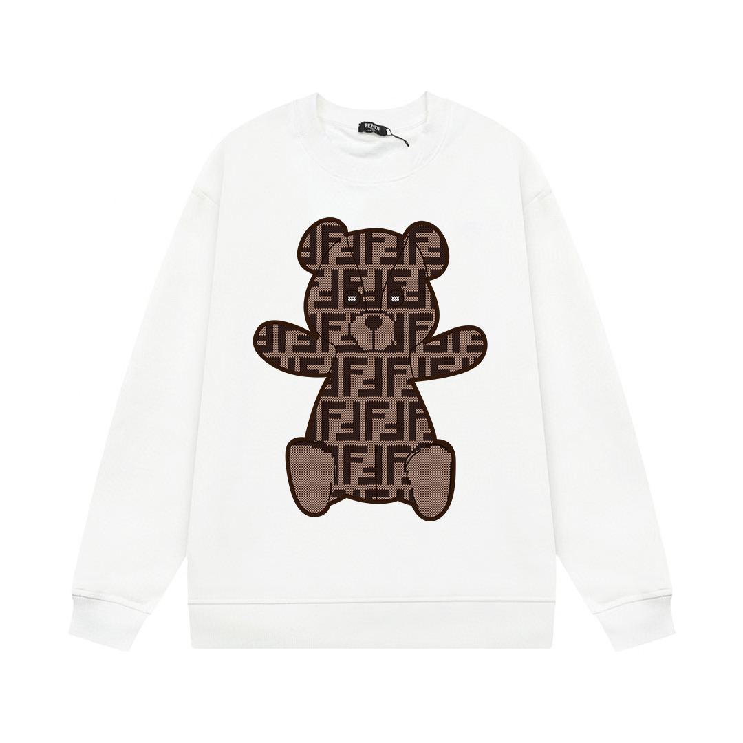 【FENDI  公式旗艦店】フェンディ丸首の衛衣 スウェット ご好評に付き再入荷！241211