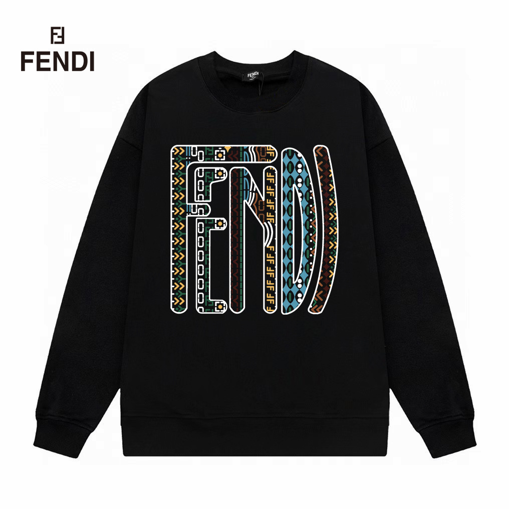 【FENDI  公式旗艦店】フェンディ丸首の衛衣 スウェット ご好評に付き再入荷！241211