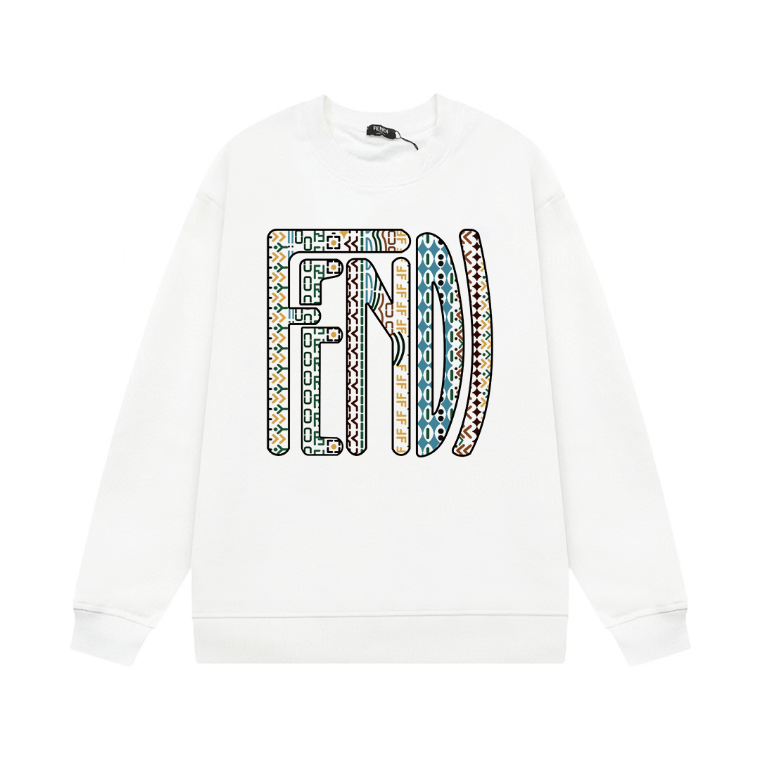 【FENDI  公式旗艦店】フェンディ丸首の衛衣 スウェット ご好評に付き再入荷！241211