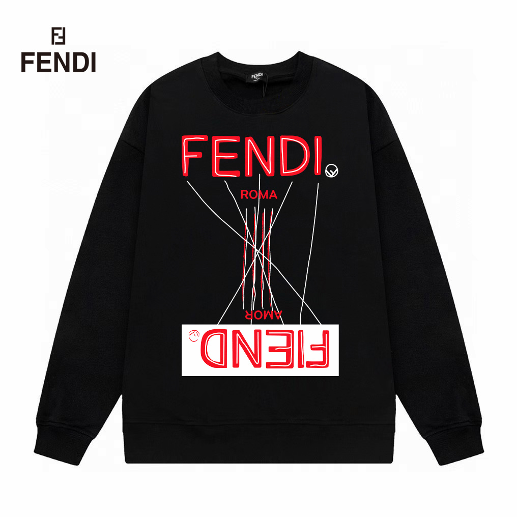 【FENDI  公式旗艦店】フェンディ丸首の衛衣 スウェット ご好評に付き再入荷！241211