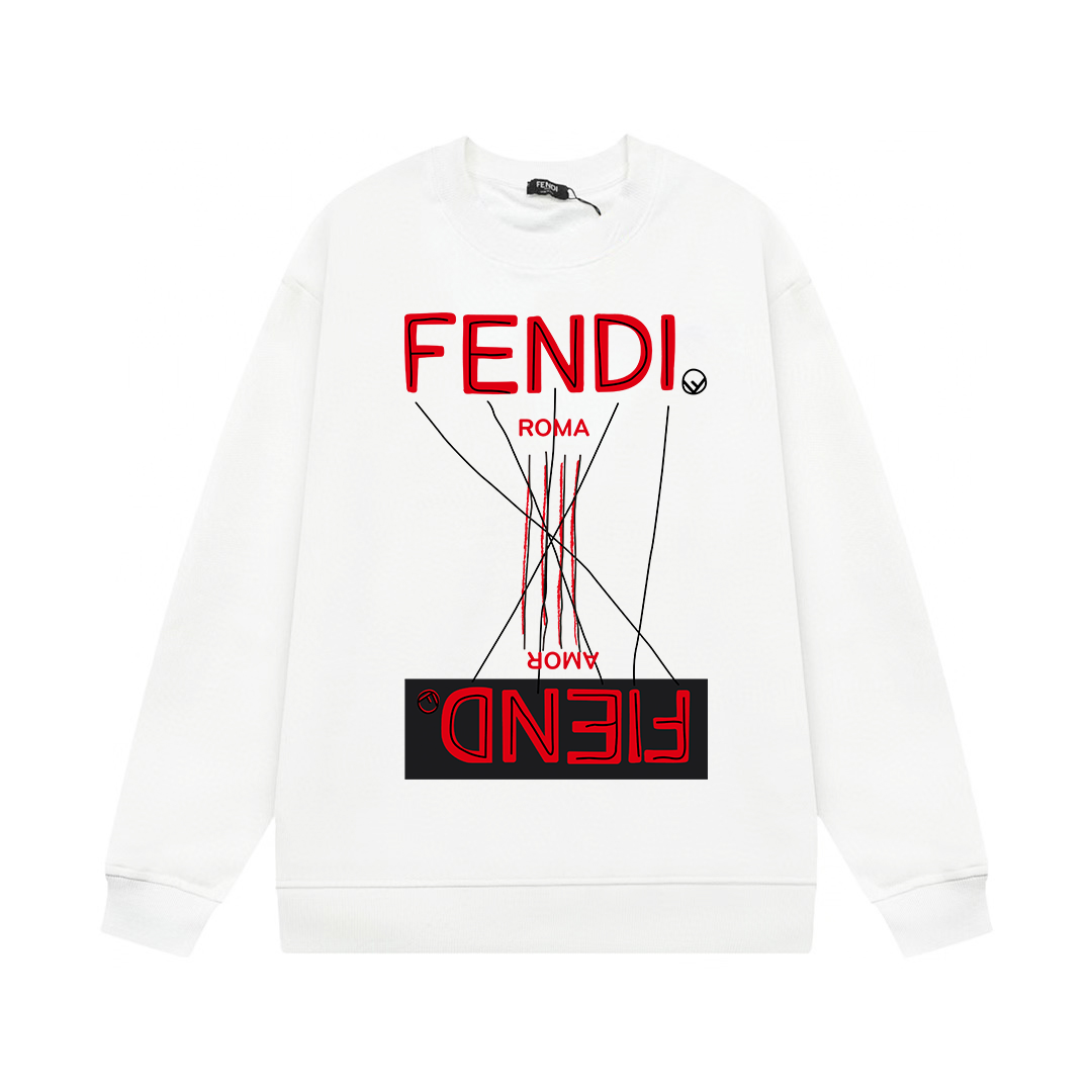 【FENDI  公式旗艦店】フェンディ丸首の衛衣 スウェット ご好評に付き再入荷！241211