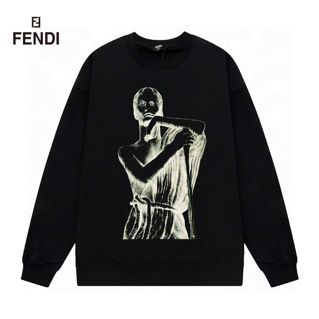 【FENDI  公式旗艦店】フェンディ丸首の衛衣 スウェット ご好評に付き再入荷！241211