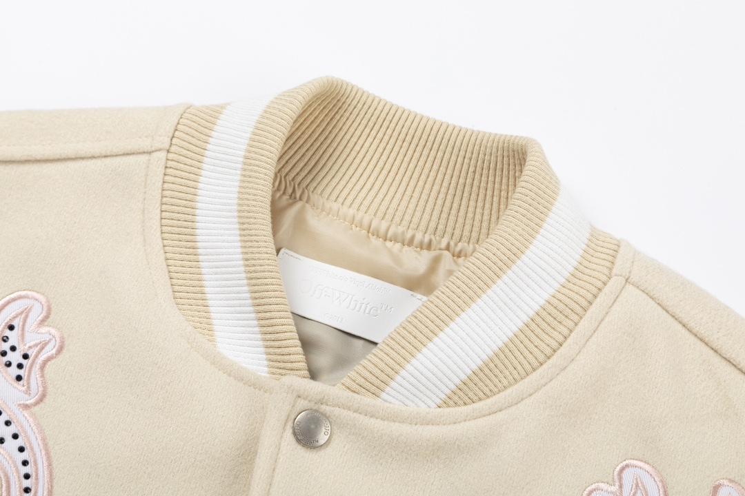 【OFF-WHITE  公式旗艦店】オフホワイト  野球着  ジャケット着ご好評に付き再入荷！241216