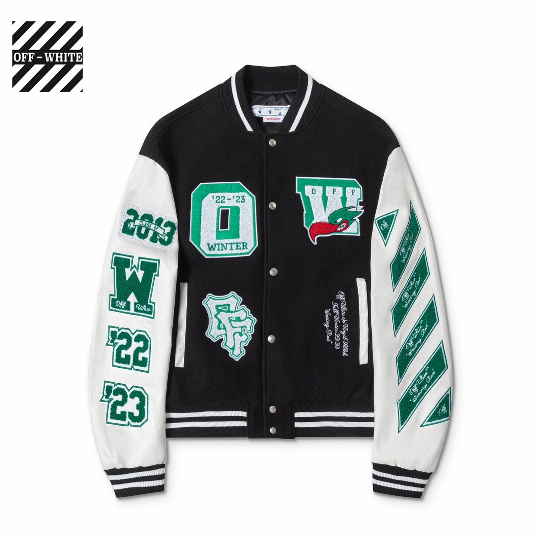 【OFF-WHITE  公式旗艦店】オフホワイト  野球着  ジャケット着ご好評に付き再入荷！241216