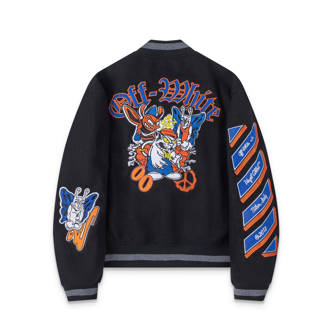 【OFF-WHITE  公式旗艦店】オフホワイト  野球着  ジャケット着ご好評に付き再入荷！241216