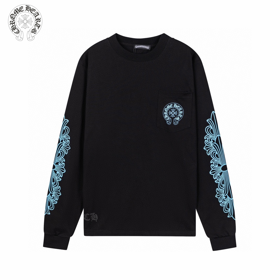 【CHROME HEARTS 公式旗艦店】クロムハーツ  丸首の衛衣  スウェットご好評に付き再入荷！241217