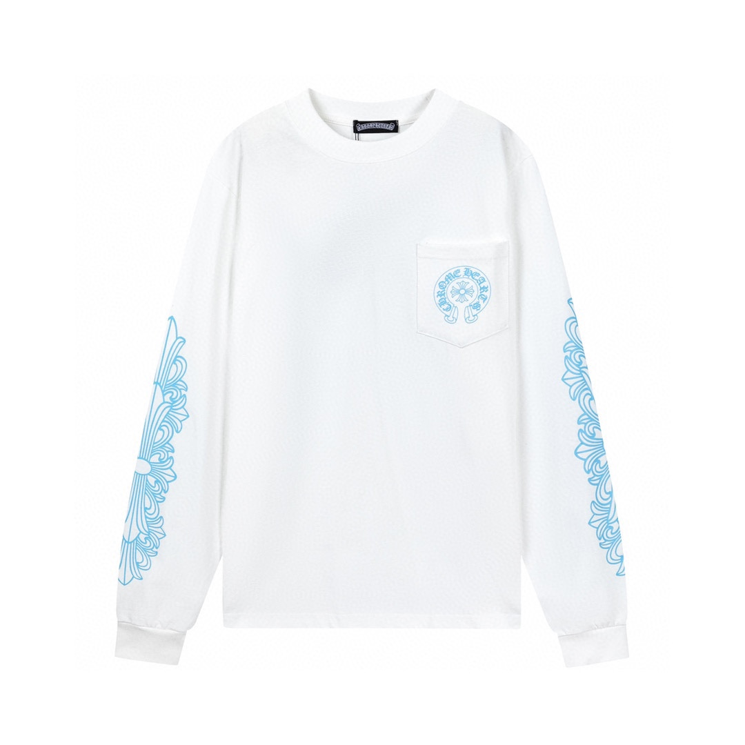 【CHROME HEARTS 公式旗艦店】クロムハーツ  丸首の衛衣  スウェットご好評に付き再入荷！241217