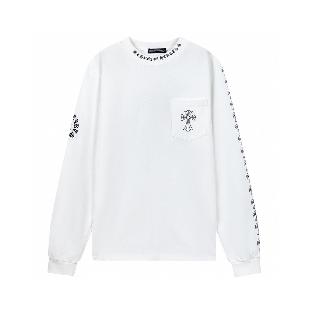 【CHROME HEARTS 公式旗艦店】クロムハーツ  丸首の衛衣  スウェットご好評に付き再入荷！241217