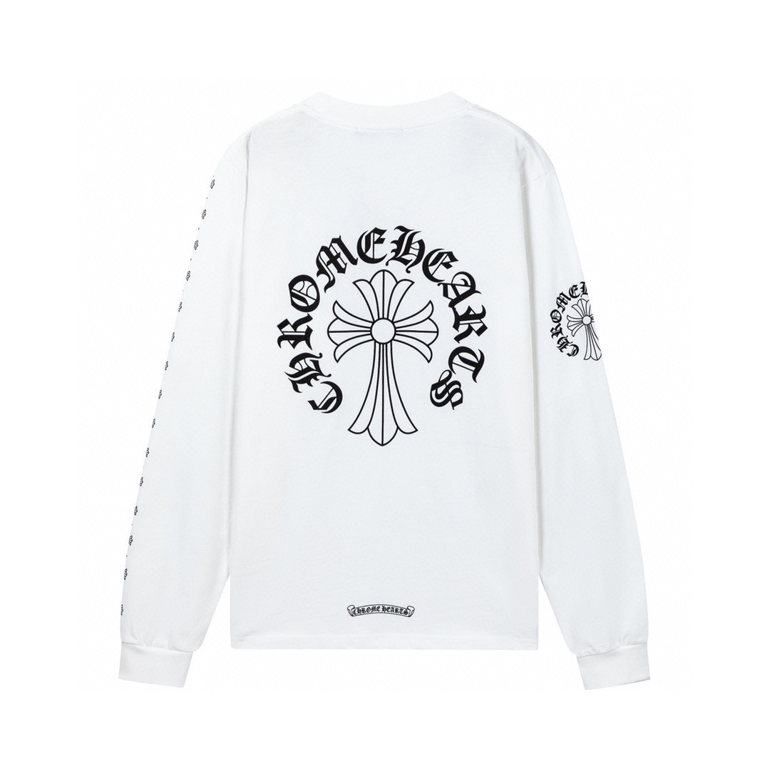 【CHROME HEARTS 公式旗艦店】クロムハーツ  丸首の衛衣  スウェットご好評に付き再入荷！241217