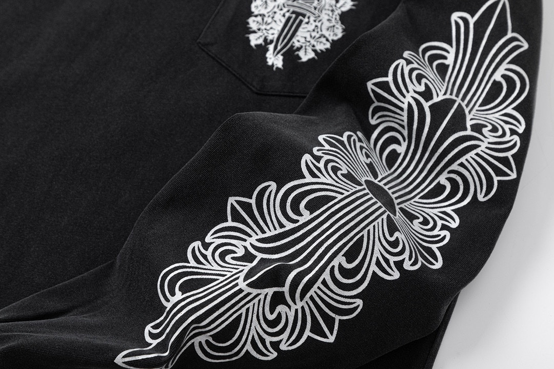 【CHROME HEARTS 公式旗艦店】クロムハーツ  丸首の衛衣  スウェットご好評に付き再入荷！241217