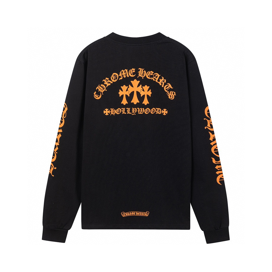 【CHROME HEARTS 公式旗艦店】クロムハーツ  丸首の衛衣  スウェットご好評に付き再入荷！241217