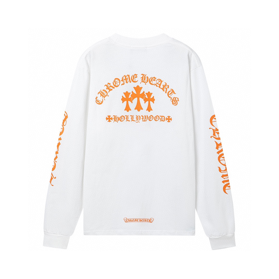 【CHROME HEARTS 公式旗艦店】クロムハーツ  丸首の衛衣  スウェットご好評に付き再入荷！241217