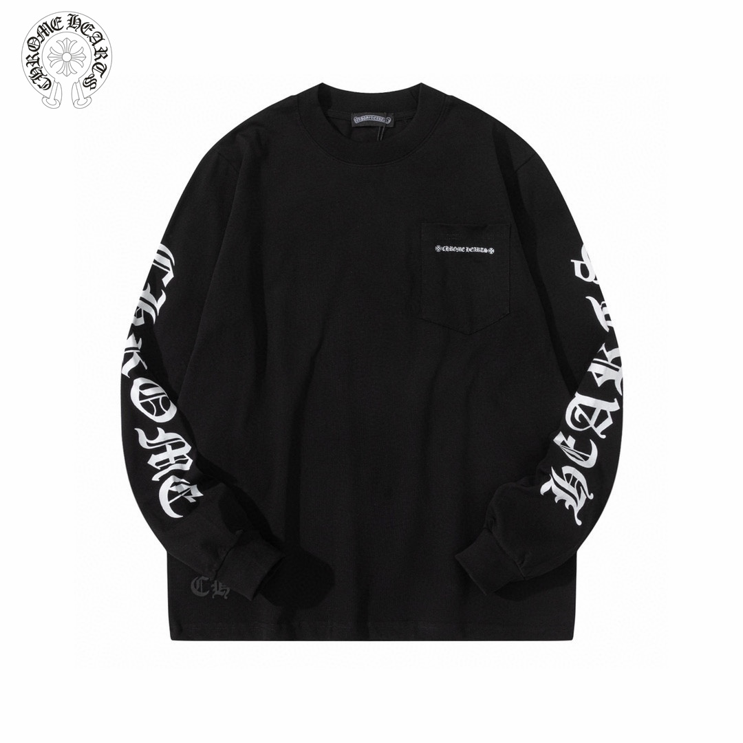 【CHROME HEARTS 公式旗艦店】クロムハーツ  丸首の衛衣  スウェットご好評に付き再入荷！241217