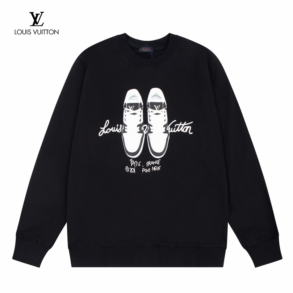 LV【LOUIS VUITTON  公式旗艦店】ルイヴィトン 丸首の衛衣 スウェット ご好評に付き再入荷！241217