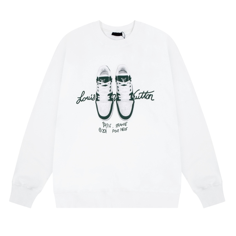 LV【LOUIS VUITTON  公式旗艦店】ルイヴィトン 丸首の衛衣 スウェット ご好評に付き再入荷！241217