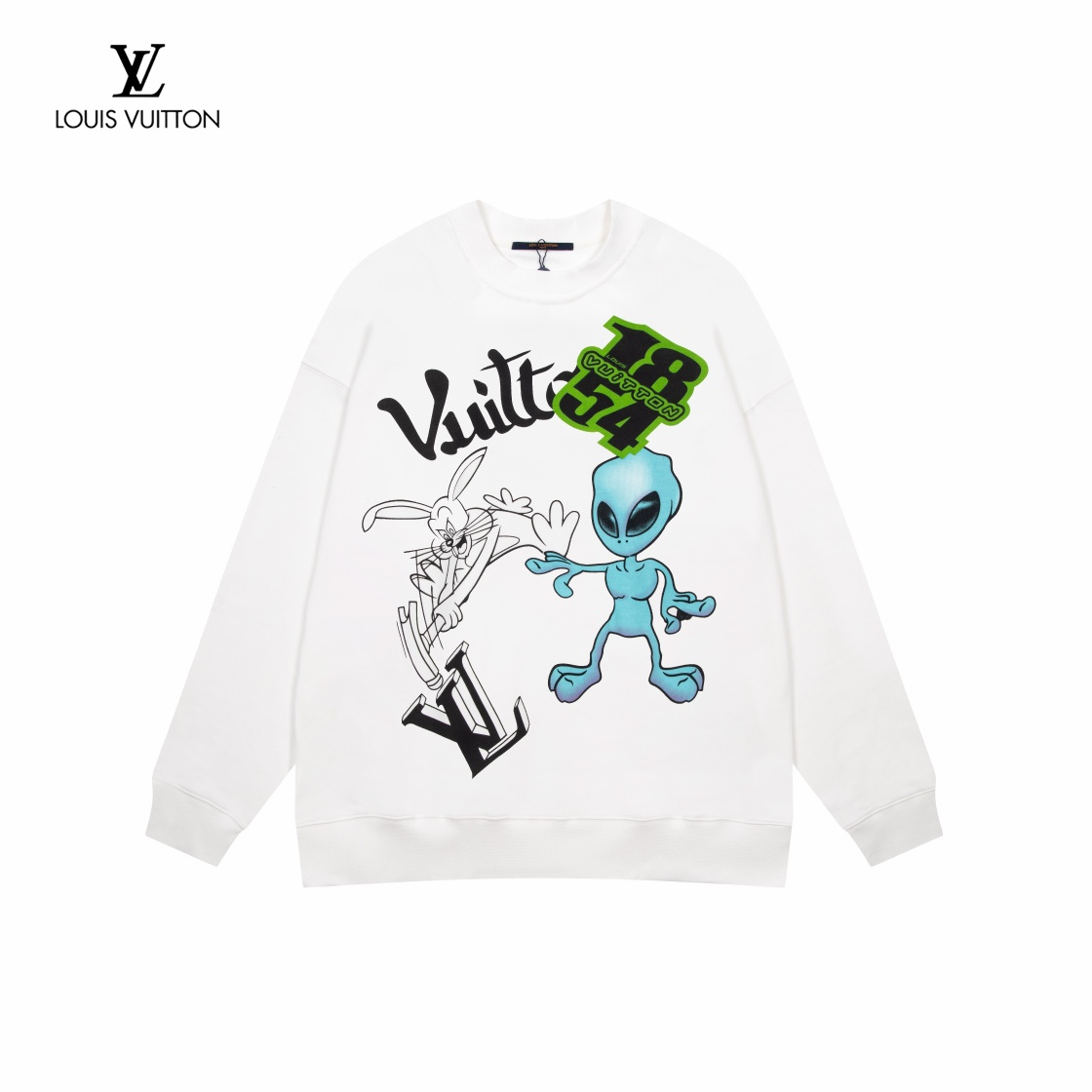 LV【LOUIS VUITTON  公式旗艦店】ルイヴィトン 丸首の衛衣 スウェット ご好評に付き再入荷！241217