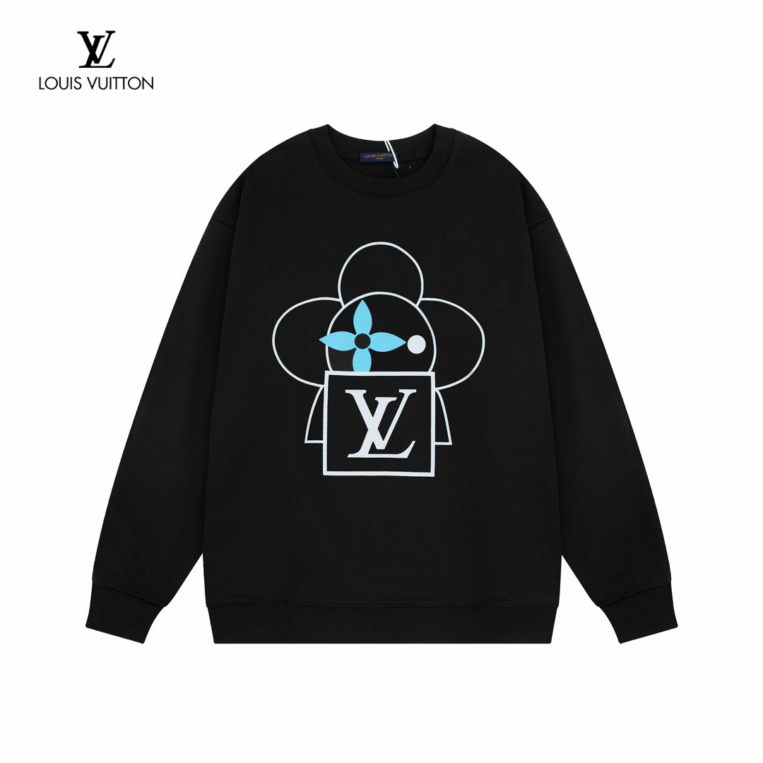 LV【LOUIS VUITTON  公式旗艦店】ルイヴィトン 丸首の衛衣 スウェット ご好評に付き再入荷！241217