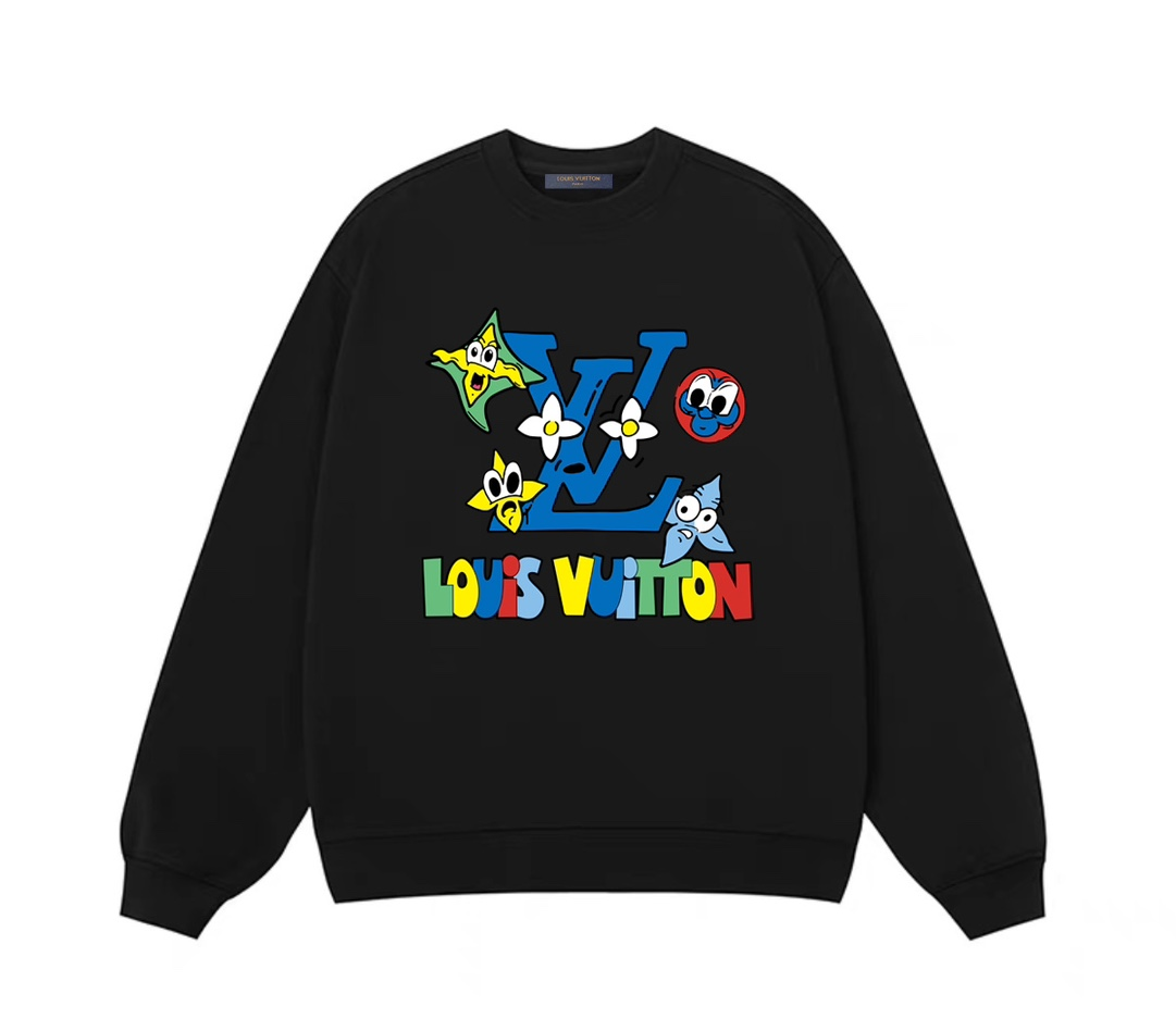 LV【LOUIS VUITTON  公式旗艦店】ルイヴィトン 丸首の衛衣 スウェット ご好評に付き再入荷！241217