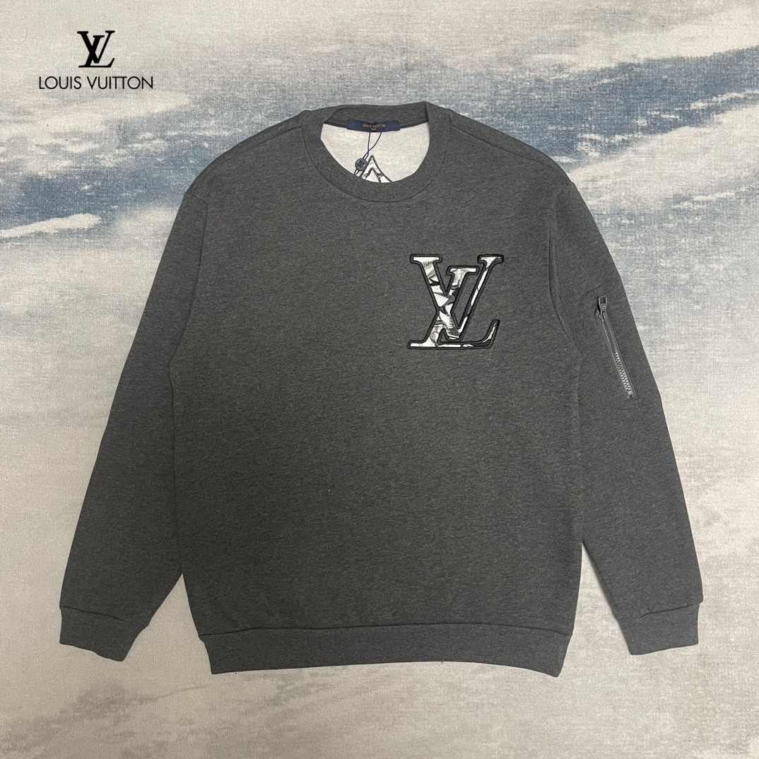 LV【LOUIS VUITTON  公式旗艦店】ルイヴィトン 丸首の衛衣 スウェット ご好評に付き再入荷！241217