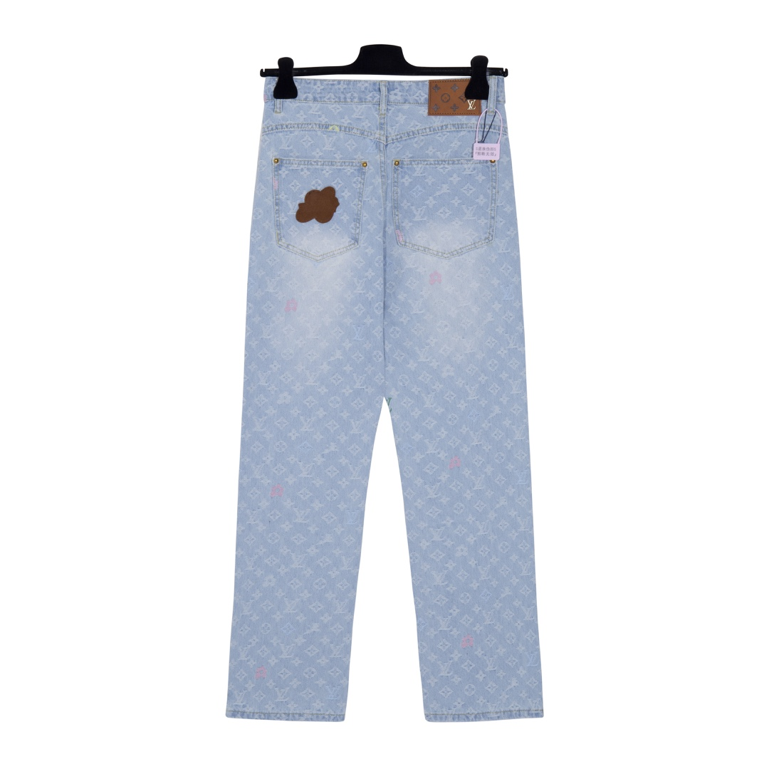 LV【LOUIS VUITTON   公式旗艦店】 ルイヴィトン  ジーパン  ご好評に付き再入荷！ 241218