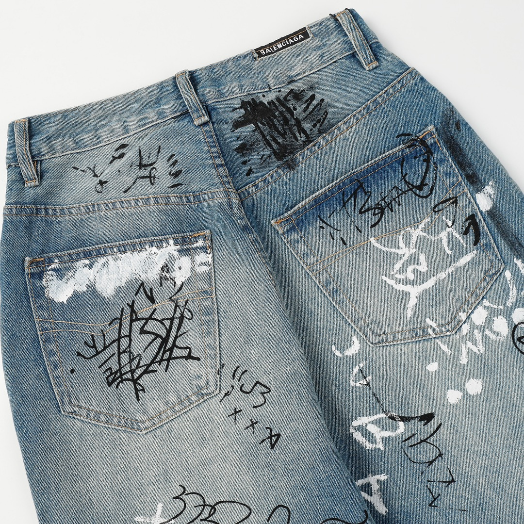 【BALENCIAGA  公式旗艦店】バレンシアガ   ジーパン  ご好評に付き再入荷！ 241219