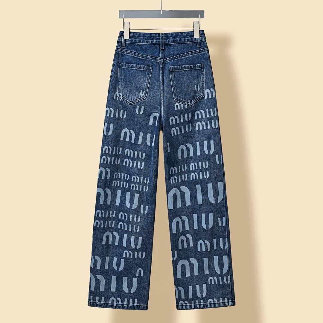 【Miumiu  公式旗艦店】ミュウミュウ  ジーパン  ご好評に付き再入荷！ 241218