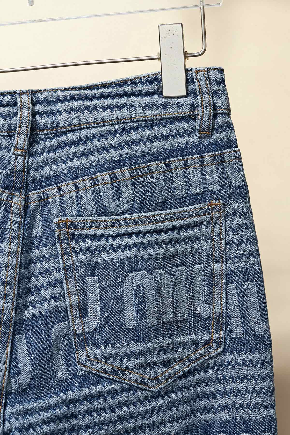 【Miumiu  公式旗艦店】ミュウミュウ  ジーパン  ご好評に付き再入荷！ 241218