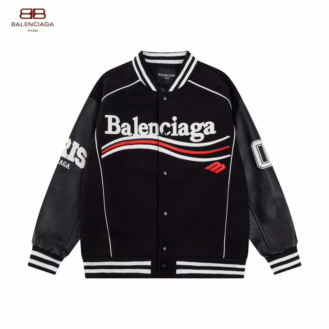 【BALENCIAGA  公式旗艦店】バレンシアガ   野球着 ジャケット着 好評に付き再入荷！250108