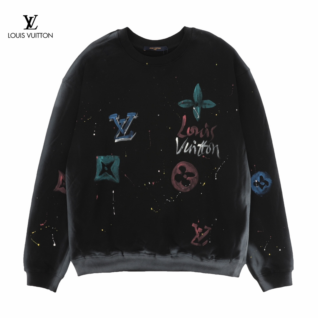 LV【LOUIS VUITTON  公式旗艦店】ルイヴィトン 丸首の衛衣 スウェット ご好評に付き再入荷！250110