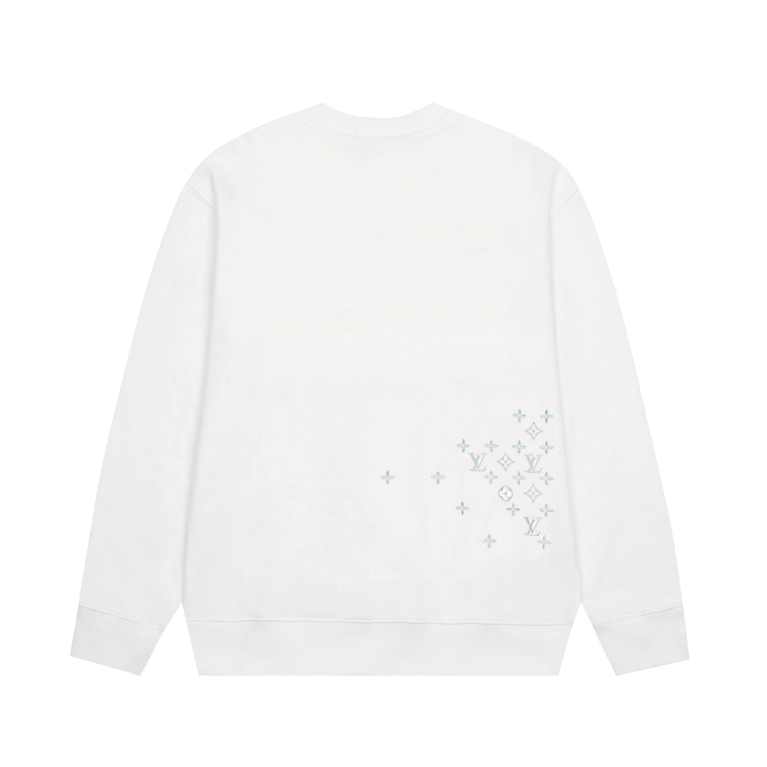 LV【LOUIS VUITTON  公式旗艦店】ルイヴィトン 丸首の衛衣 スウェット ご好評に付き再入荷！250110