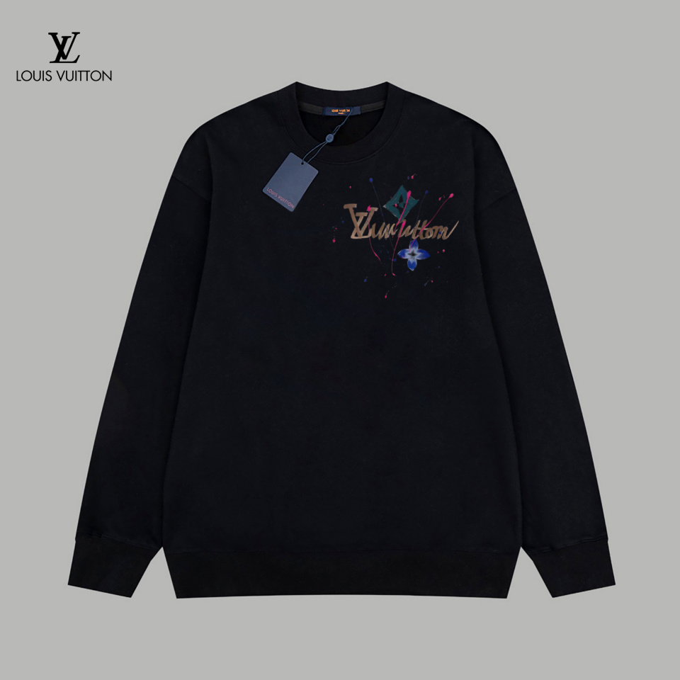 LV【LOUIS VUITTON  公式旗艦店】ルイヴィトン 丸首の衛衣 スウェット ご好評に付き再入荷！250110